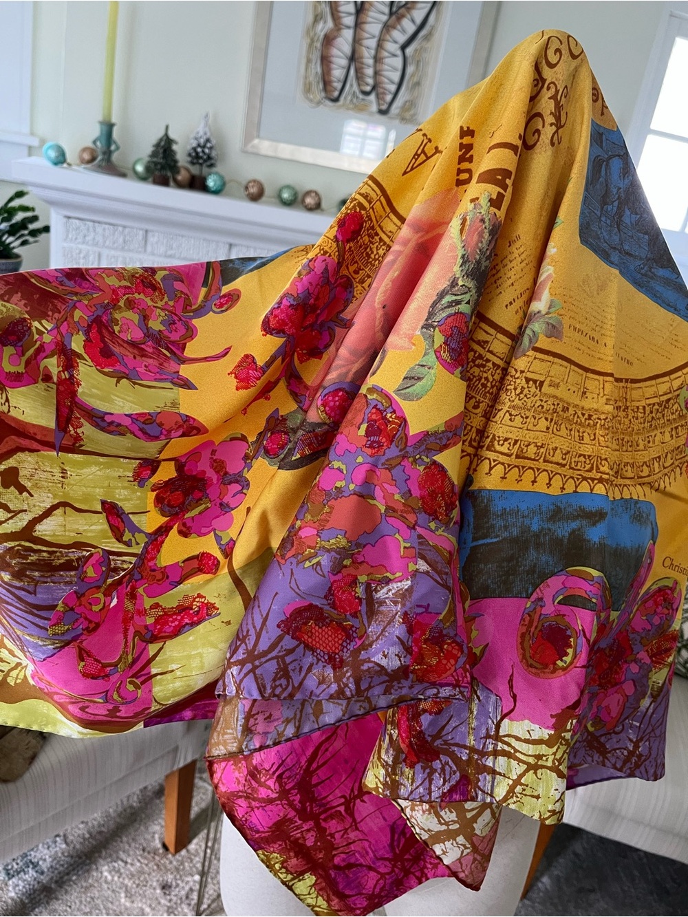 Vintage Lacroix scarf. 35” x 35”. Perfect condition.
